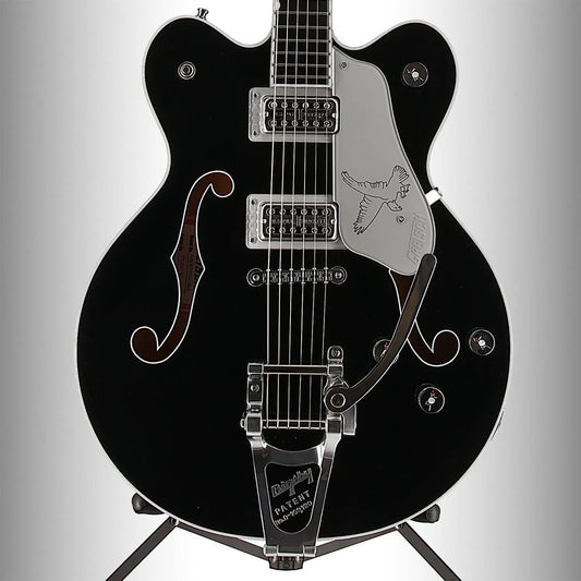 G6636TSL Players Edition Silver Falcon Center Block Double-Cut with String-Thru Bigsby, FilterTron Pickups, Black (RC4) (93765)