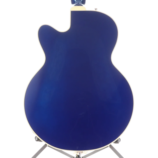 G6659TG Players Edition Broadkaster Jr. Center Block Single-Cut with String-Thru Bigsby and Gold Hardware, Ebony Fingerboard, Azure Metallic (H4) (93299)