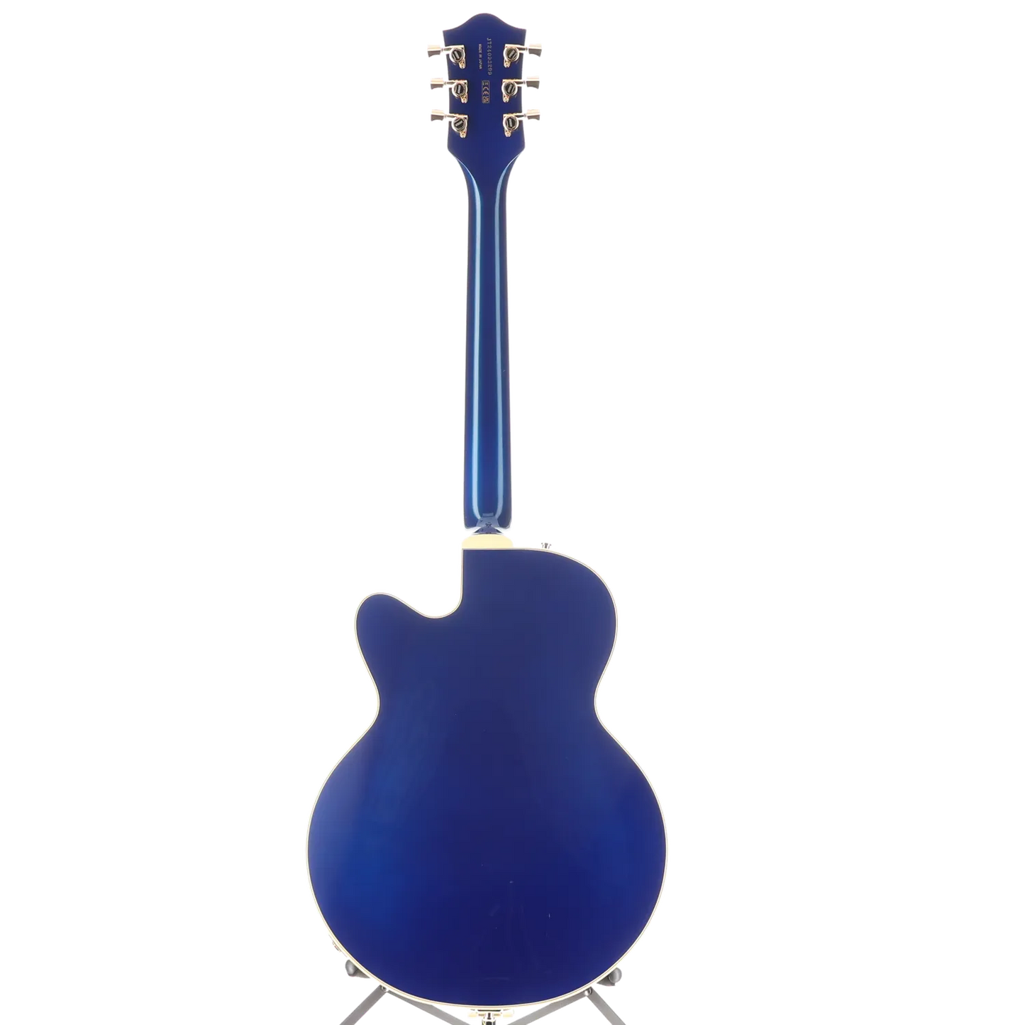 G6659TG Players Edition Broadkaster Jr. Center Block Single-Cut with String-Thru Bigsby and Gold Hardware, Ebony Fingerboard, Azure Metallic (H4) (93299)