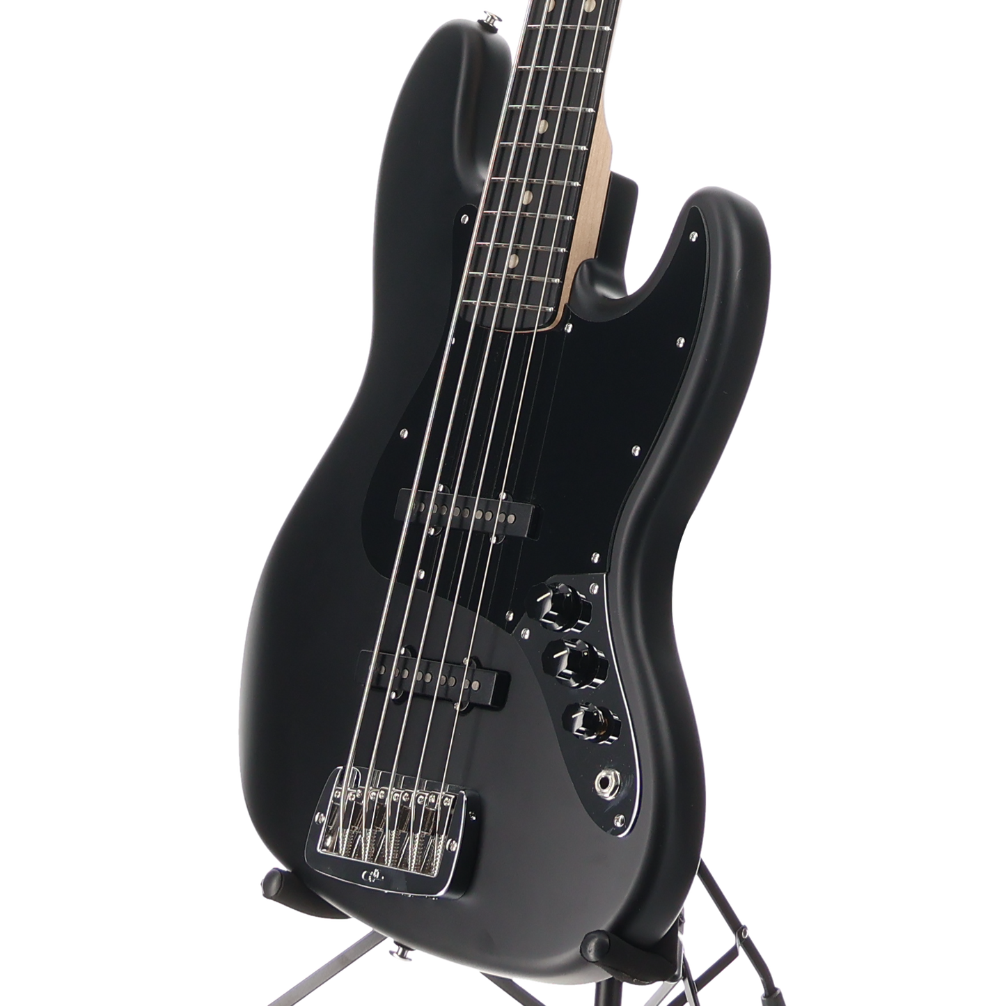 G&L Build to Order JB-5 String Bass Jet Black Satin "Frost" Top Coat (J3) (05058)
