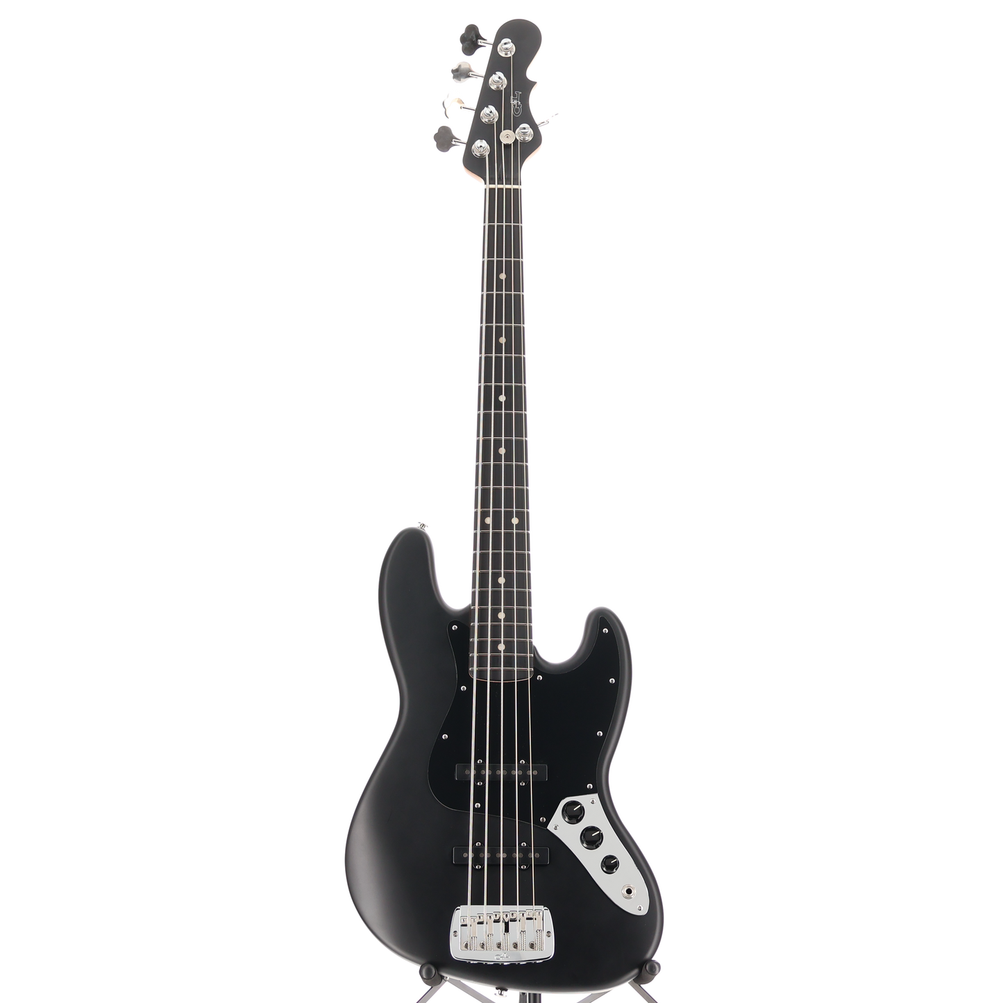 G&L Build to Order JB-5 String Bass Jet Black Satin "Frost" Top Coat (J3) (05058)