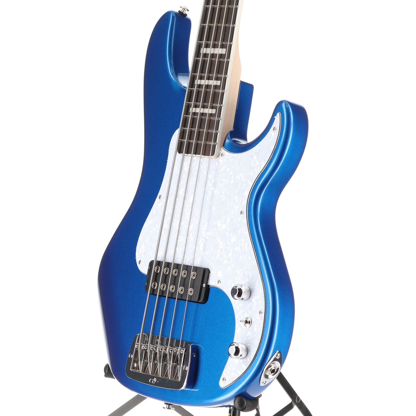 G&L Build to Order Kiloton 5 String Bass Guitar Midnight Blue Metallic (07160)