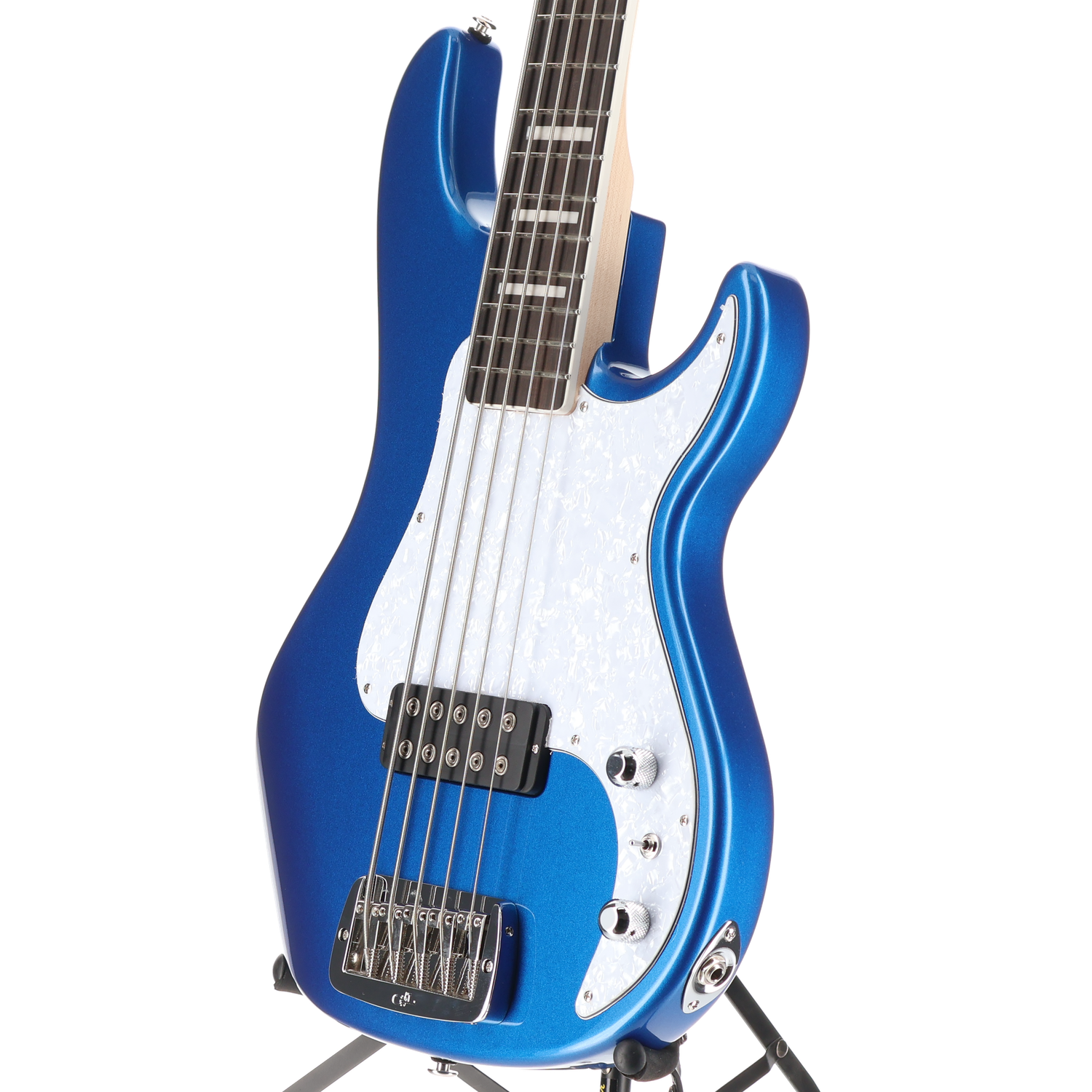 G&L Build to Order Kiloton 5 String Bass Guitar Midnight Blue Metallic (07160)