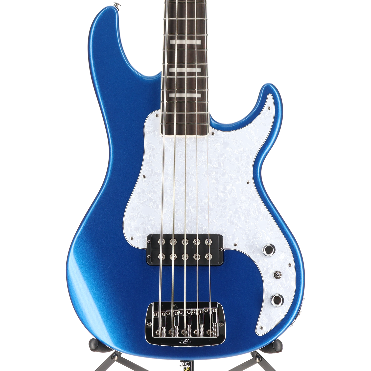 G&L Build to Order Kiloton 5 String Bass Guitar Midnight Blue Metallic (07160)