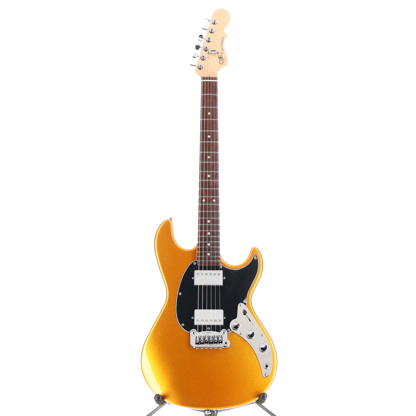G&L CLF Research Build To Order Sky Hawk Electric Guitar HH - Pharaoh Gold Firemist (E6) (12084)