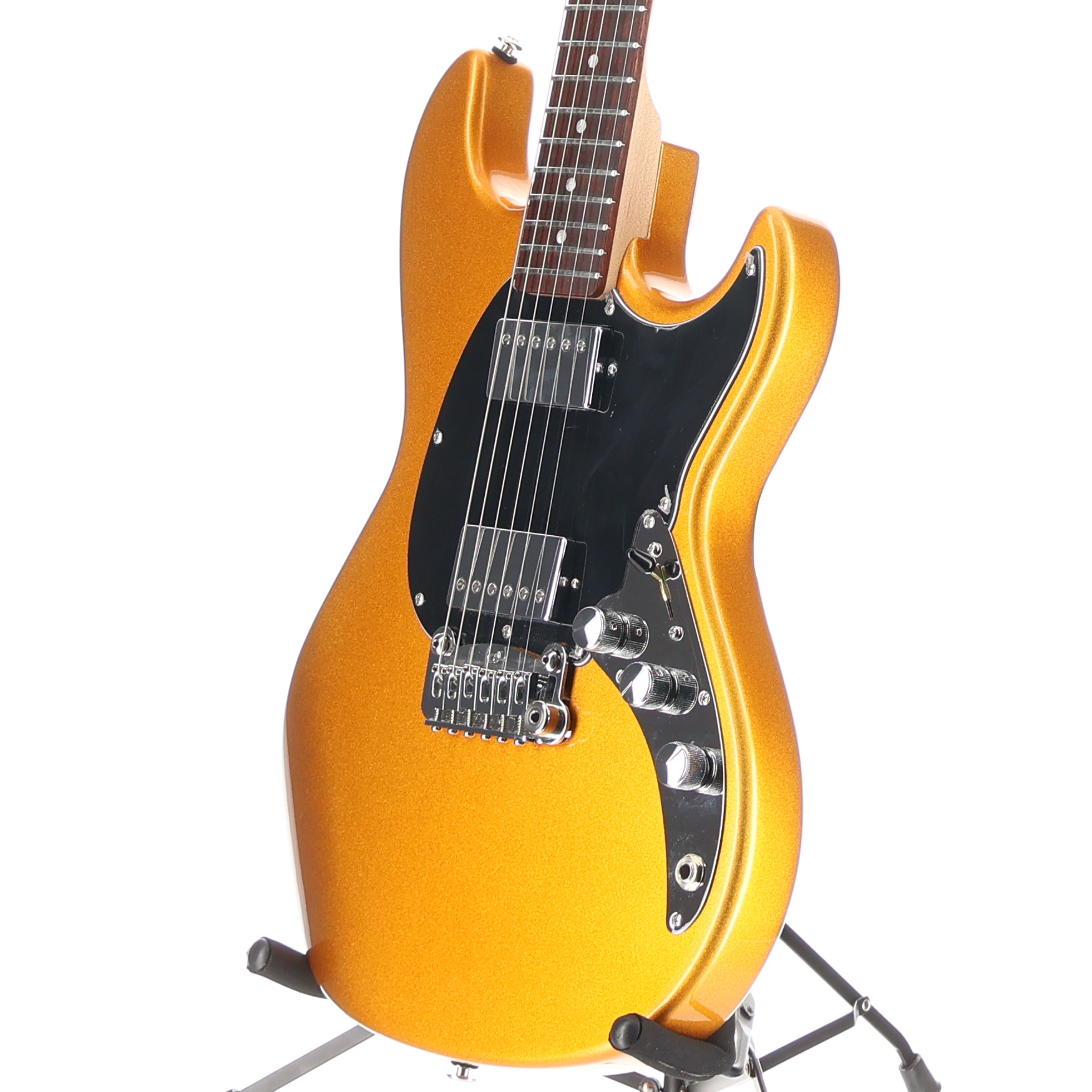 G&L CLF Research Build To Order Sky Hawk Electric Guitar HH - Pharaoh Gold Firemist (E6) (12084)