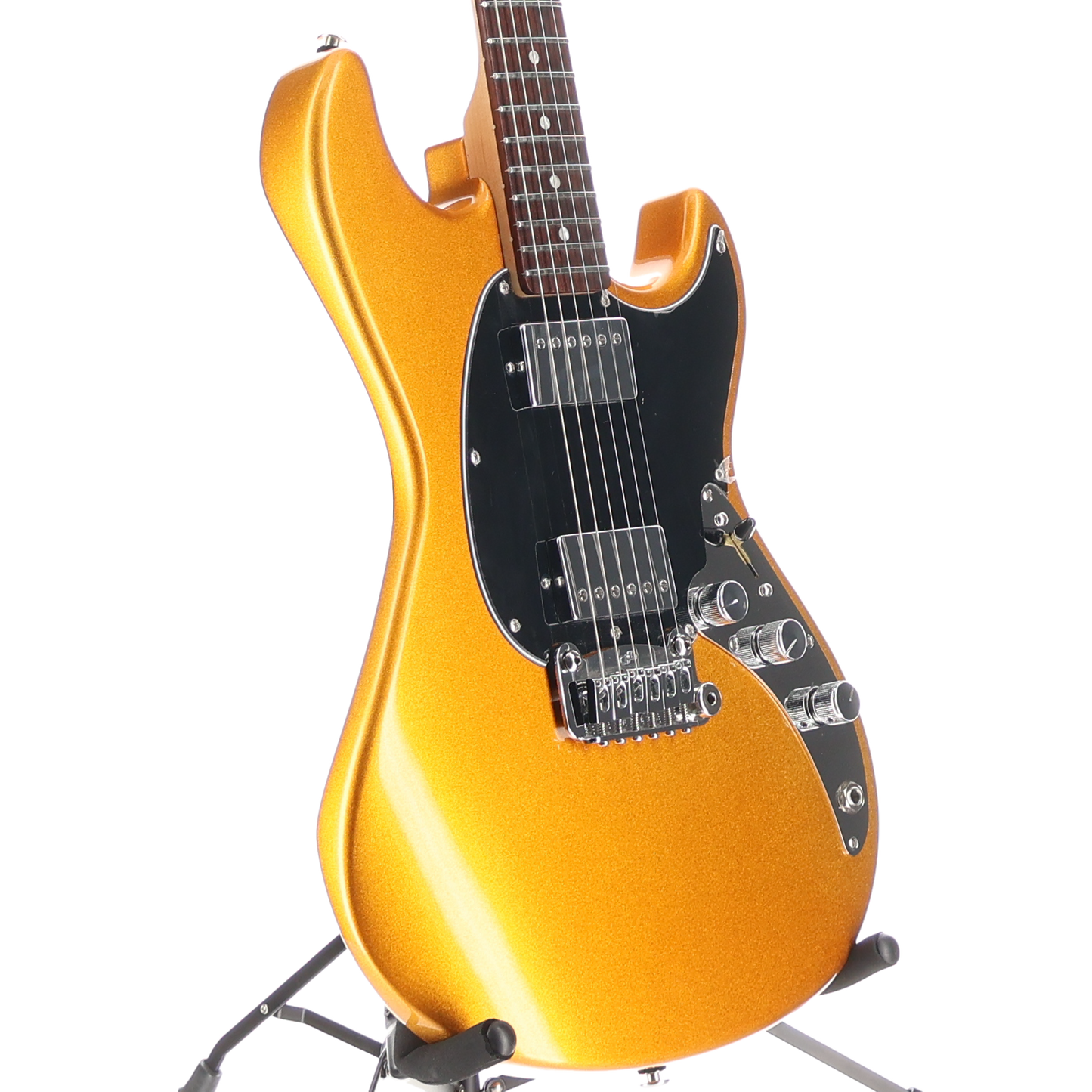 G&L CLF Research Build To Order Sky Hawk Electric Guitar HH - Pharaoh Gold Firemist (E6) (12084)