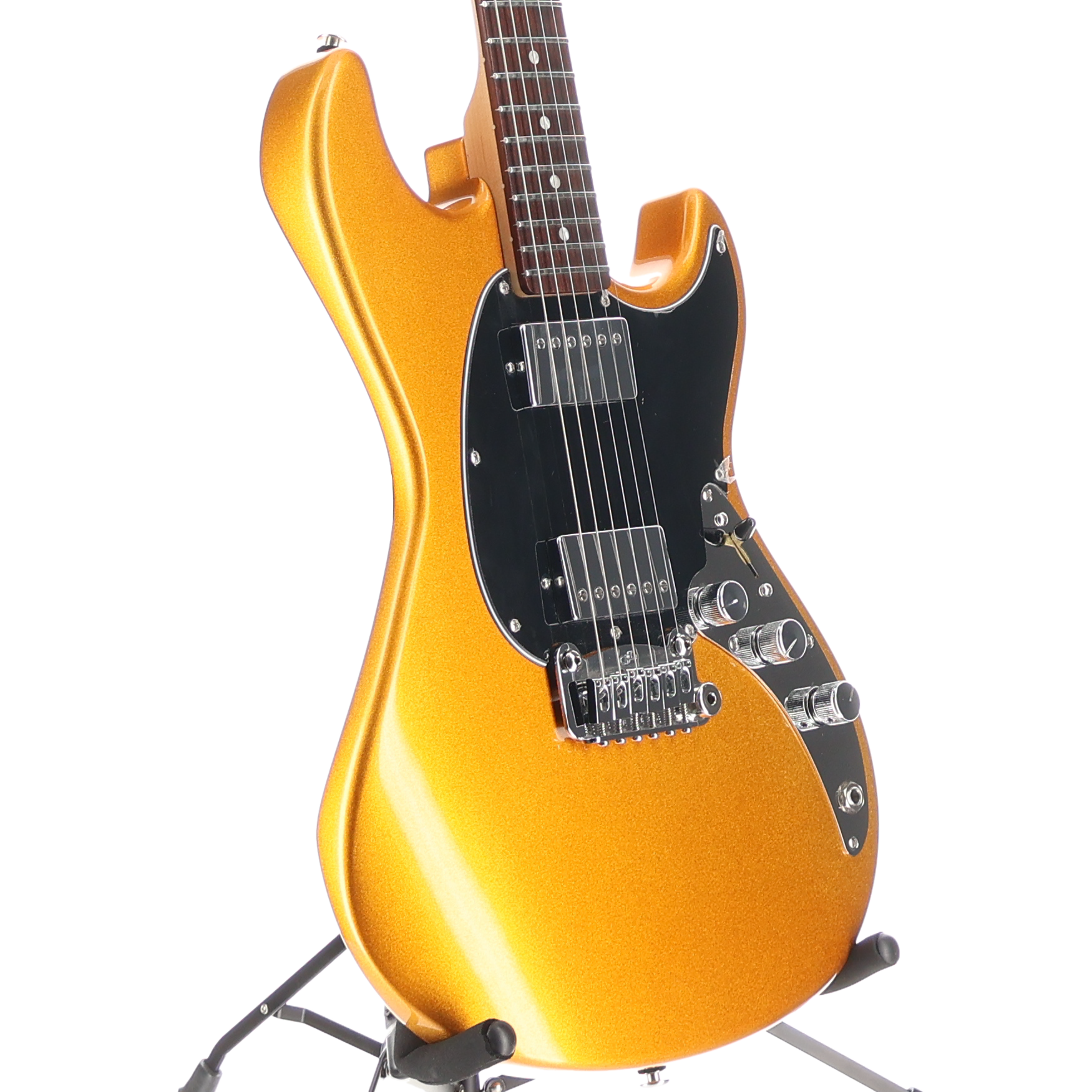G&L CLF Research Build To Order Sky Hawk Electric Guitar HH - Pharaoh Gold Firemist (E6) (12084)