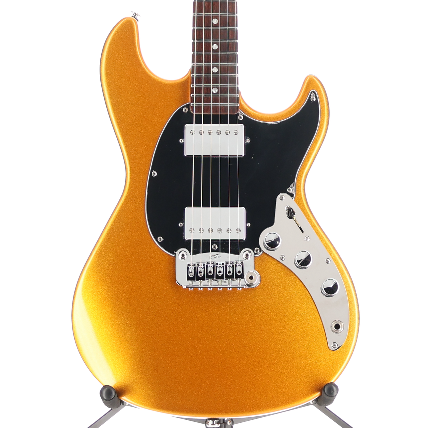G&L CLF Research Build To Order Sky Hawk Electric Guitar HH - Pharaoh Gold Firemist (E6) (12084)