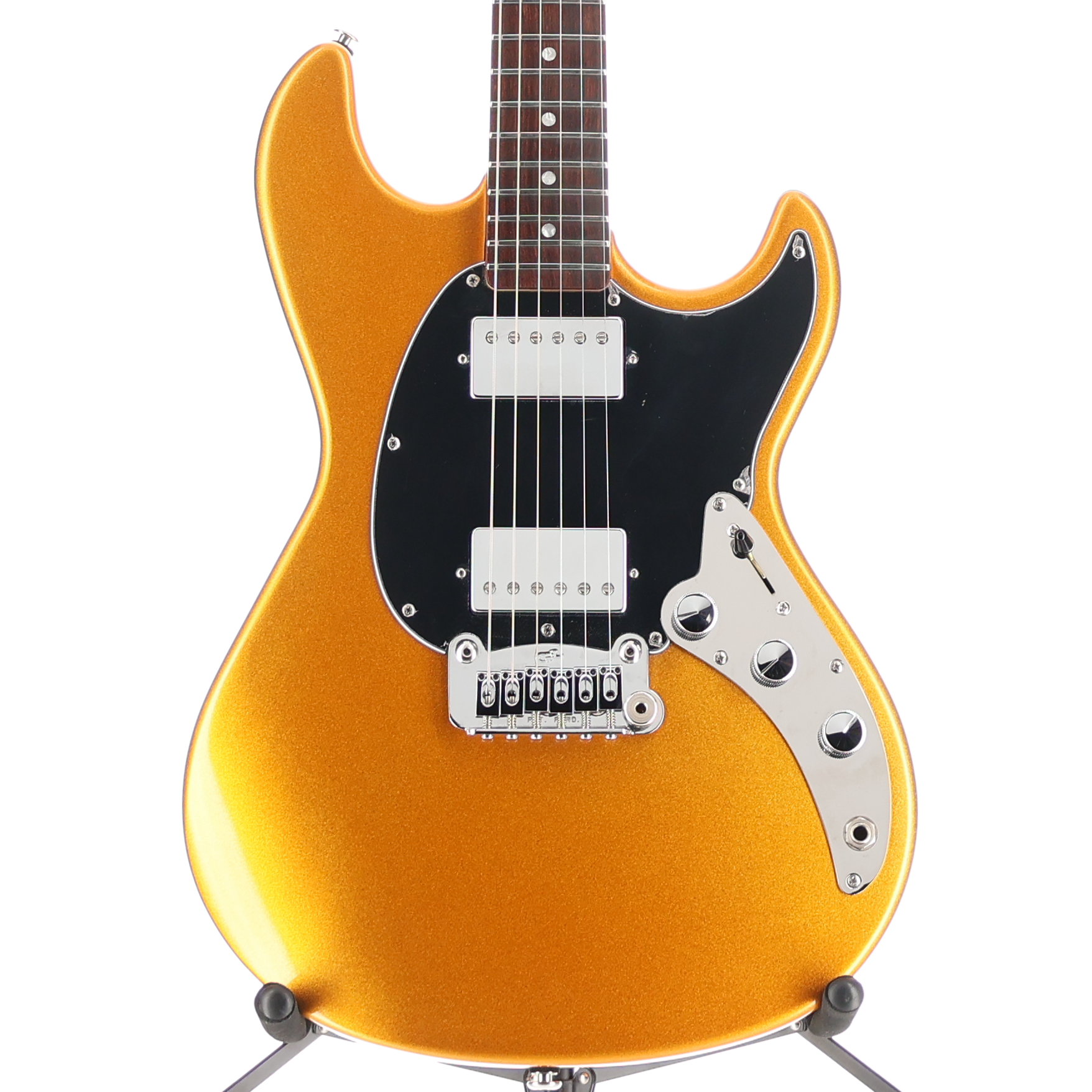 G&L CLF Research Build To Order Sky Hawk Electric Guitar HH - Pharaoh Gold Firemist (E6) (12084)