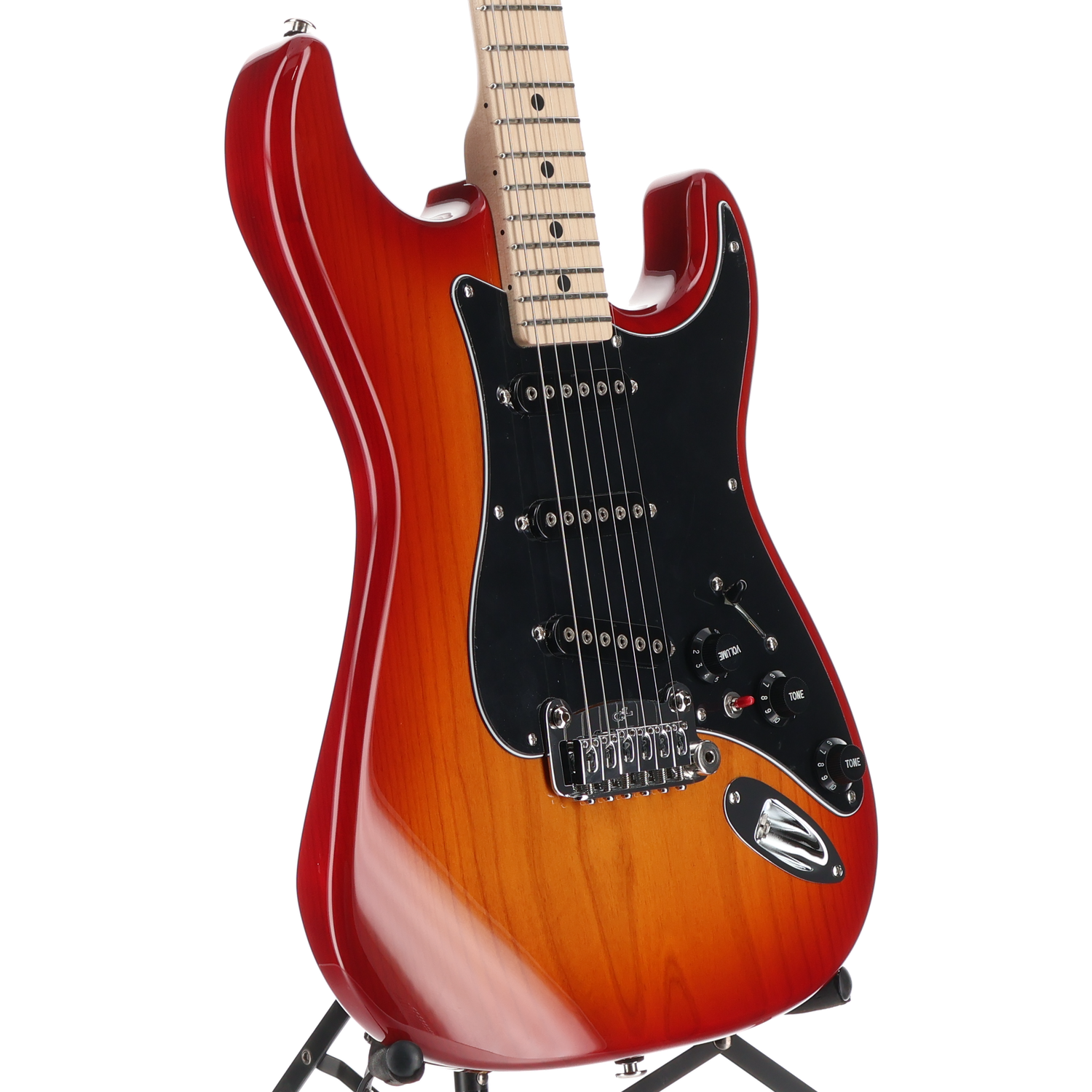 G&L CLF Research S-500 Electric Guitar Cherry Sunburst (07003)