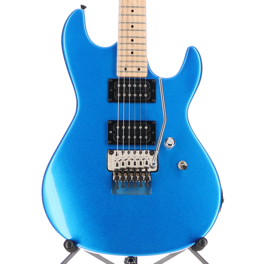 G&L Fullerton Deluxe 2 Pickup Rampage 24 - Sparkle Blue, Maple Fingerboard, Chrome Floyd Rose (F10) (09080)