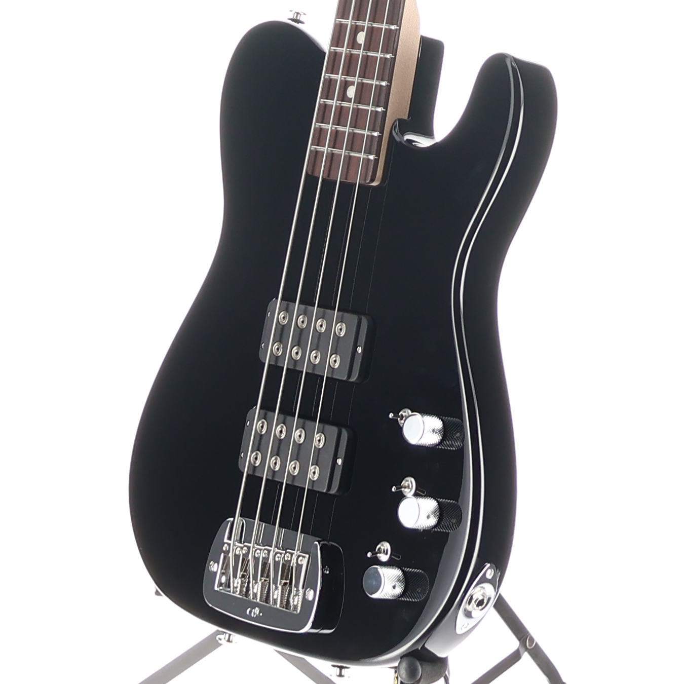 G&L Fullerton Deluxe ASAT 4 String Bass Jet Black (06048)