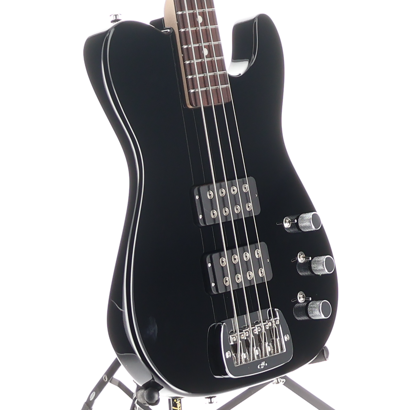 G&L Fullerton Deluxe ASAT 4 String Bass Jet Black (06048)