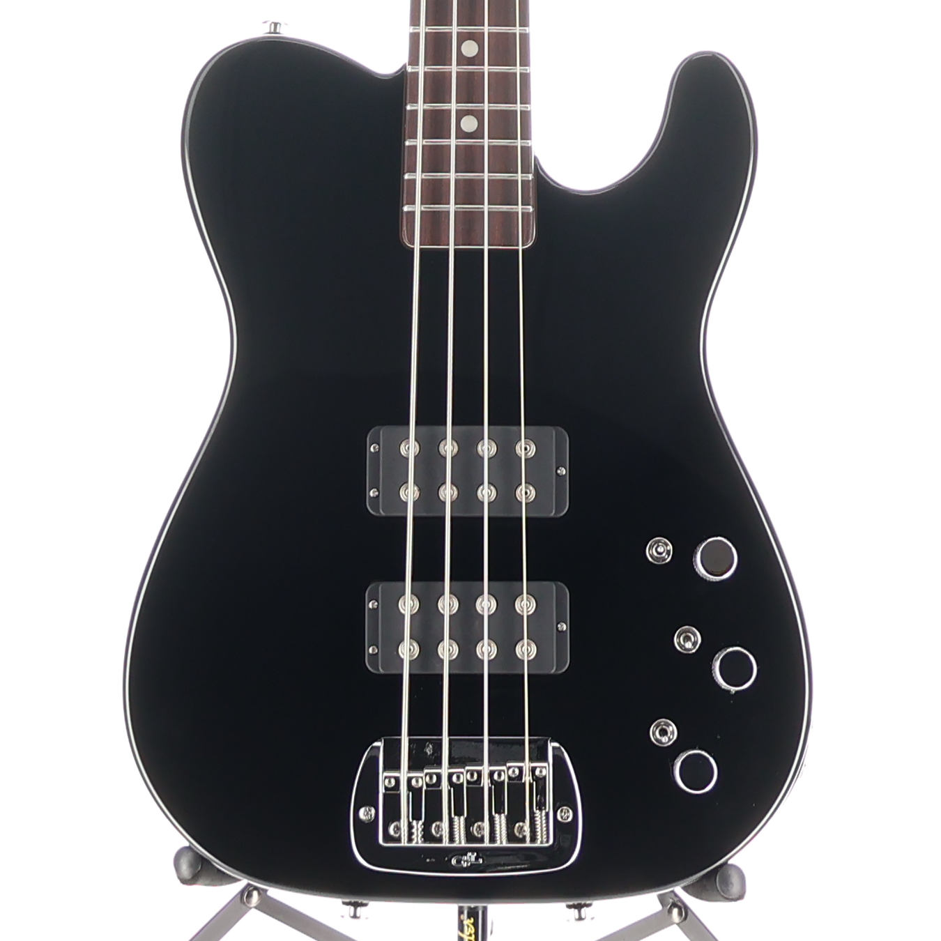 G&L Fullerton Deluxe ASAT 4 String Bass Jet Black (06048)