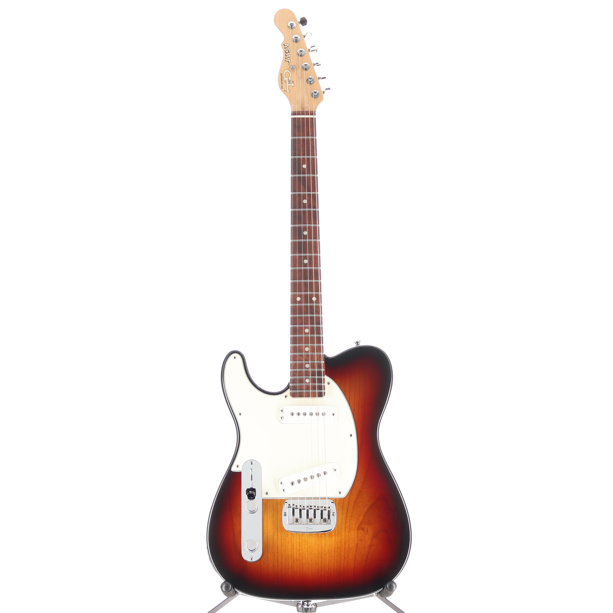 G&L Fullerton Deluxe ASAT Special Left Handed Electric Guitar 3 Tone Sunburst (SR) (12015)
