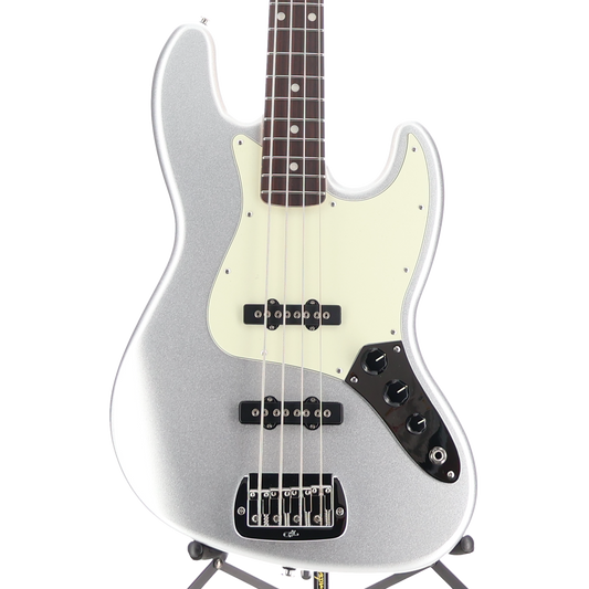 G&L Fullerton Deluxe JB Electric Bass Guitar Silver Metallic (05123)