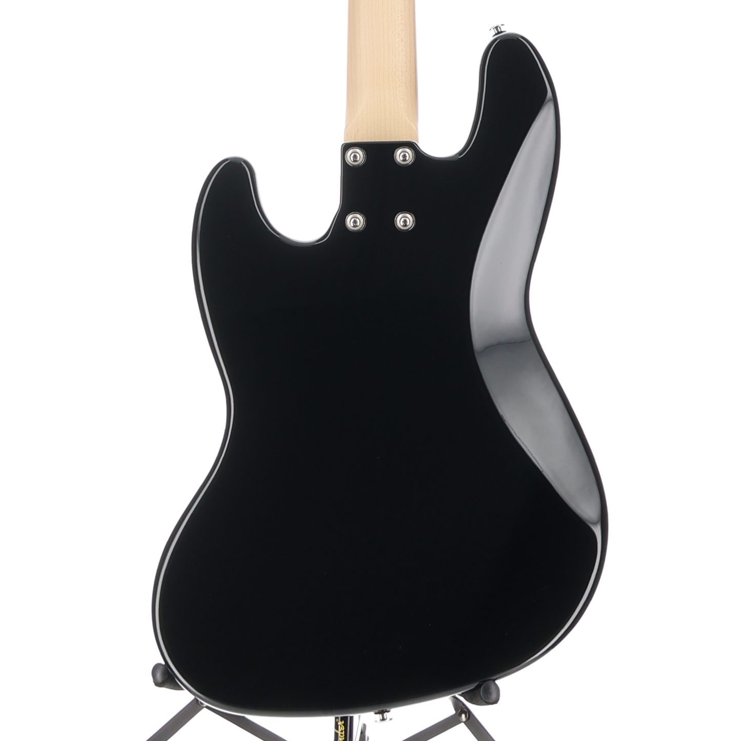 G&L Fullerton Deluxe JB Electric Bass Jet Black Maple Fingerboard w/Block Inlay (11014)