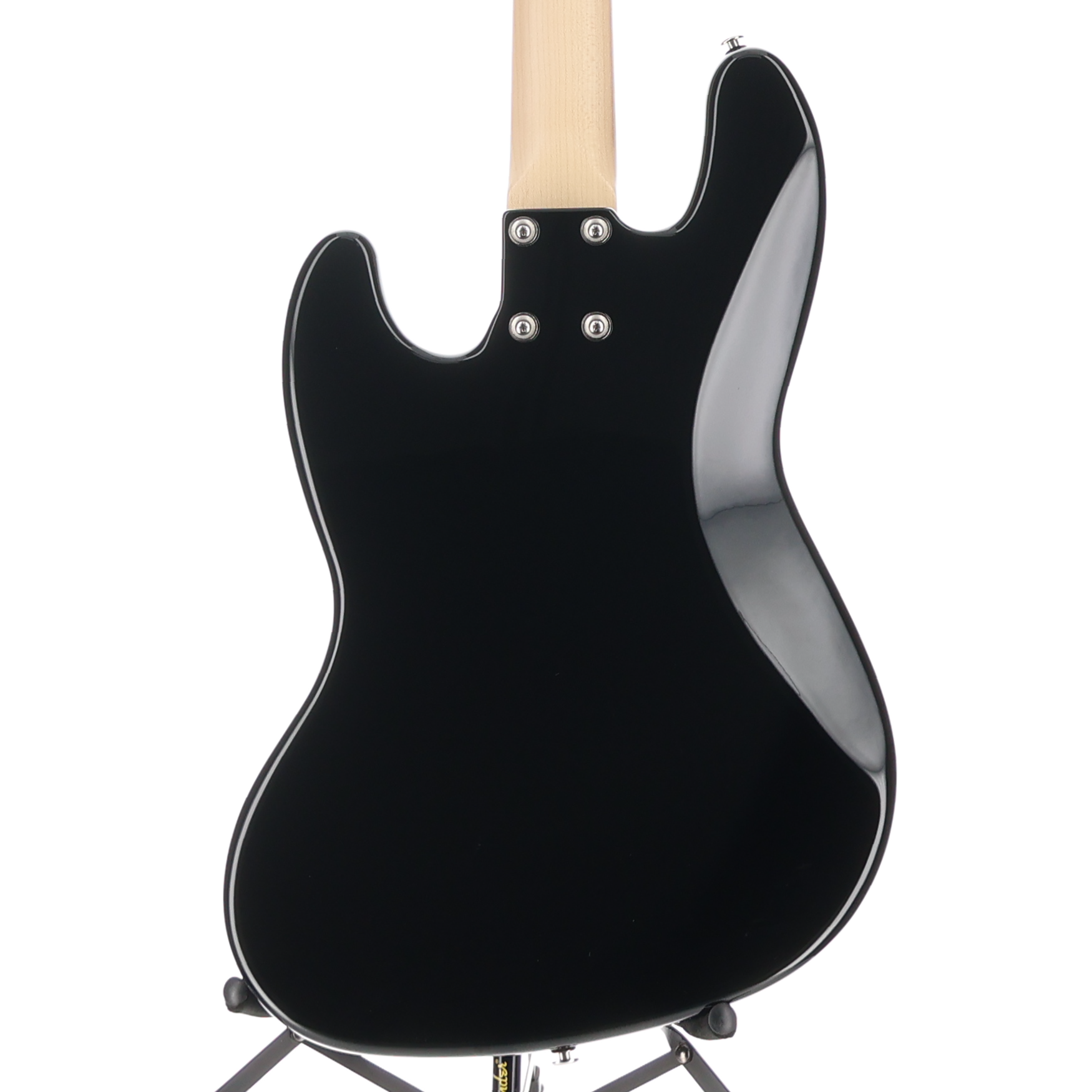G&L Fullerton Deluxe JB Electric Bass Jet Black Maple Fingerboard w/Block Inlay (11014)