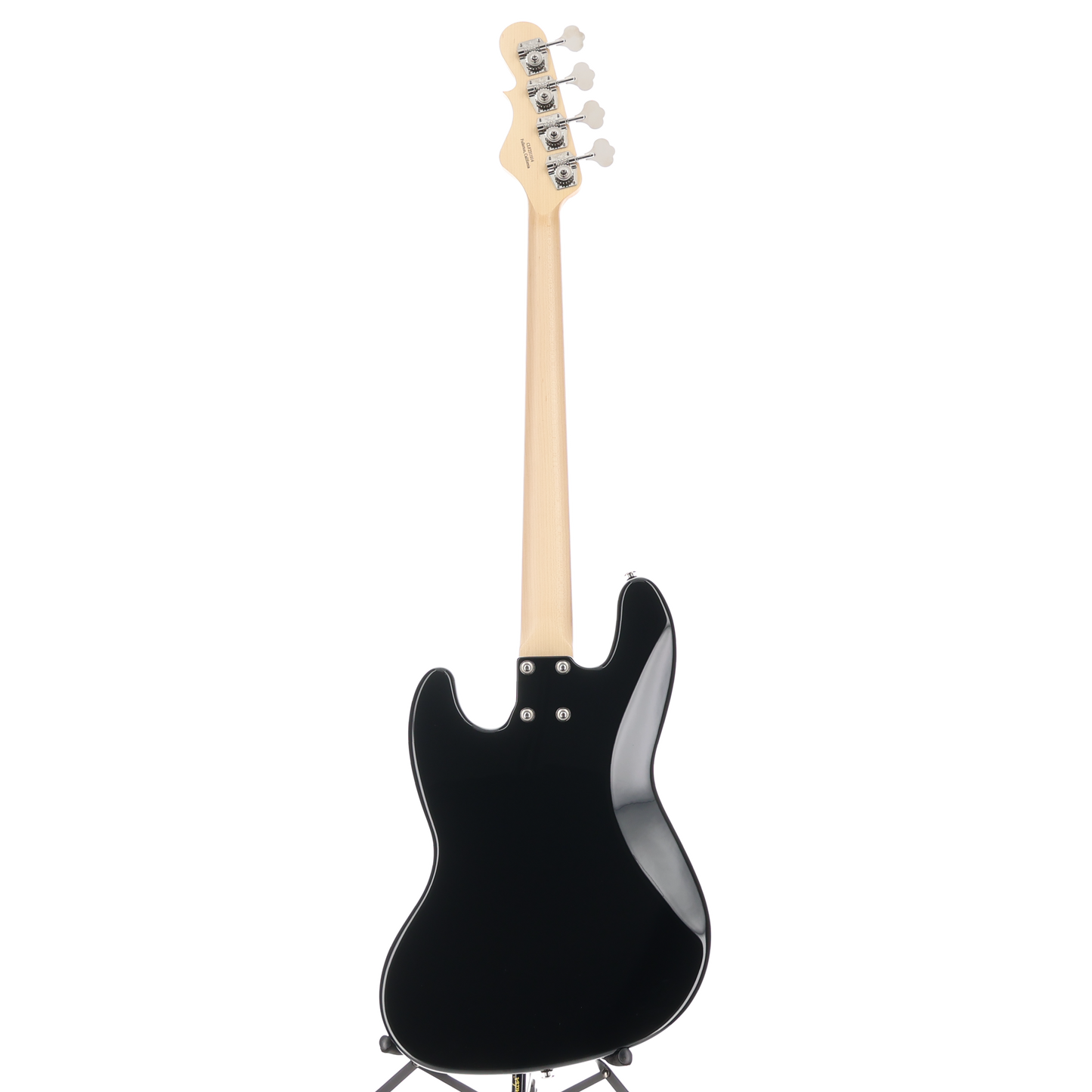 G&L Fullerton Deluxe JB Electric Bass Jet Black Maple Fingerboard w/Block Inlay (11014)