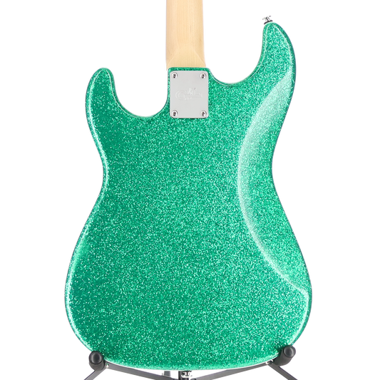G&L Fullerton Deluxe Legacy Electric Guitar - MOD - Green Sparkle (C12) (08004)