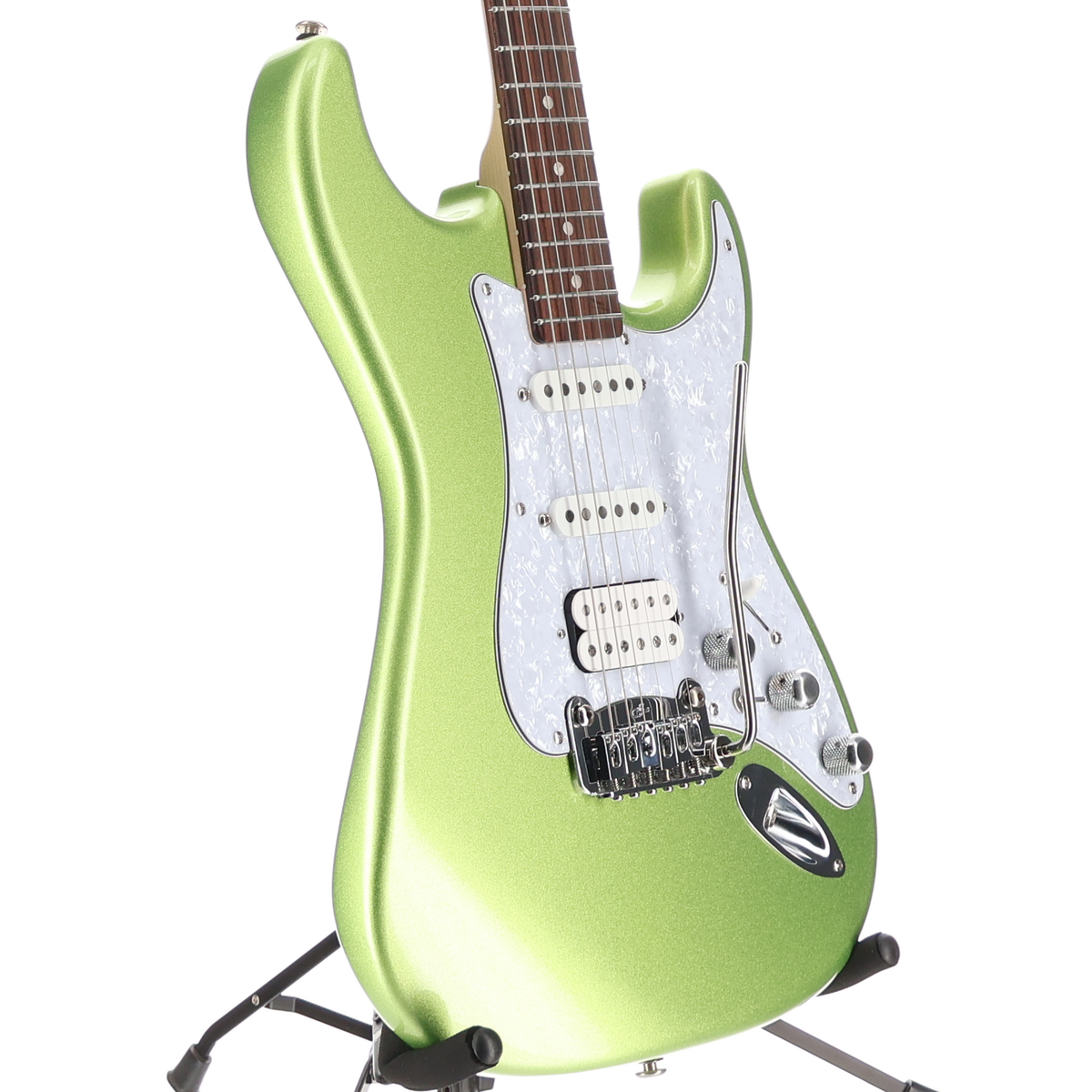 G&L Fullerton Deluxe Legacy HSS Electric Guitar - Macha Tea (SR) (07051)
