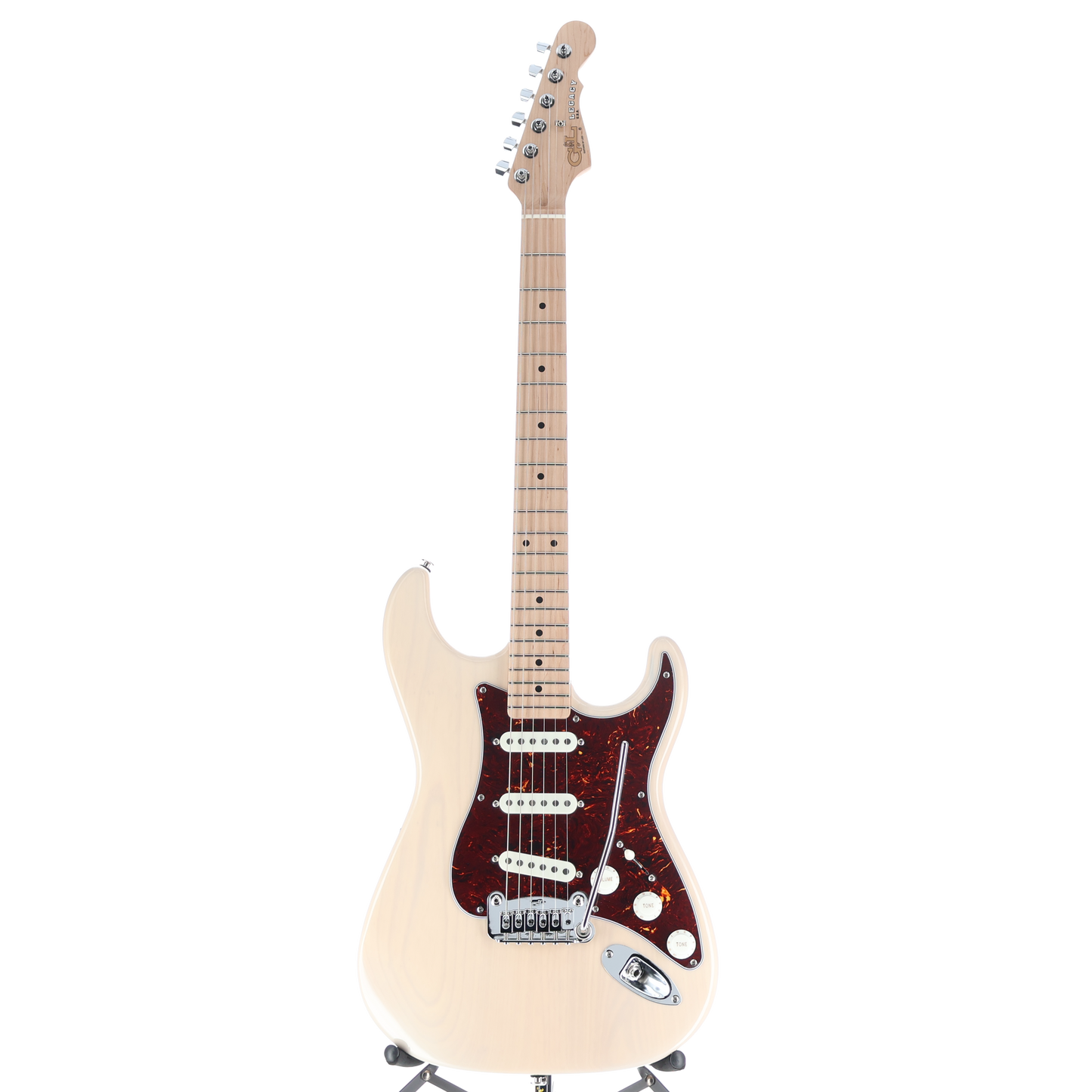G&L Fullerton Deluxe Legacy, MP Blonde over Swamp Ash (03206)
