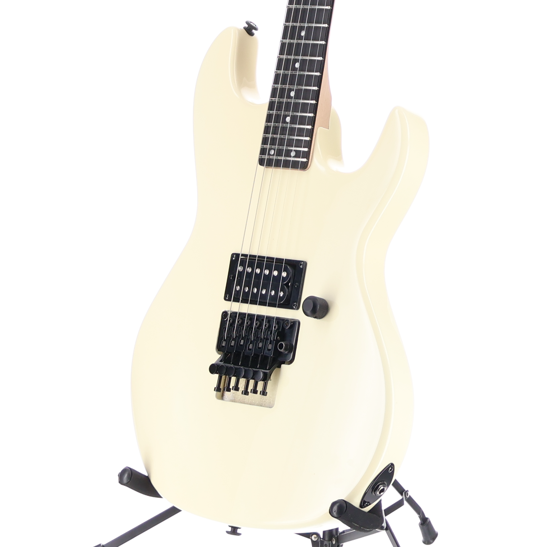 G&L Fullerton Deluxe Rampage 24 Floyd Rose Ebony Fingerboard - Ivory (Y4) (09069)