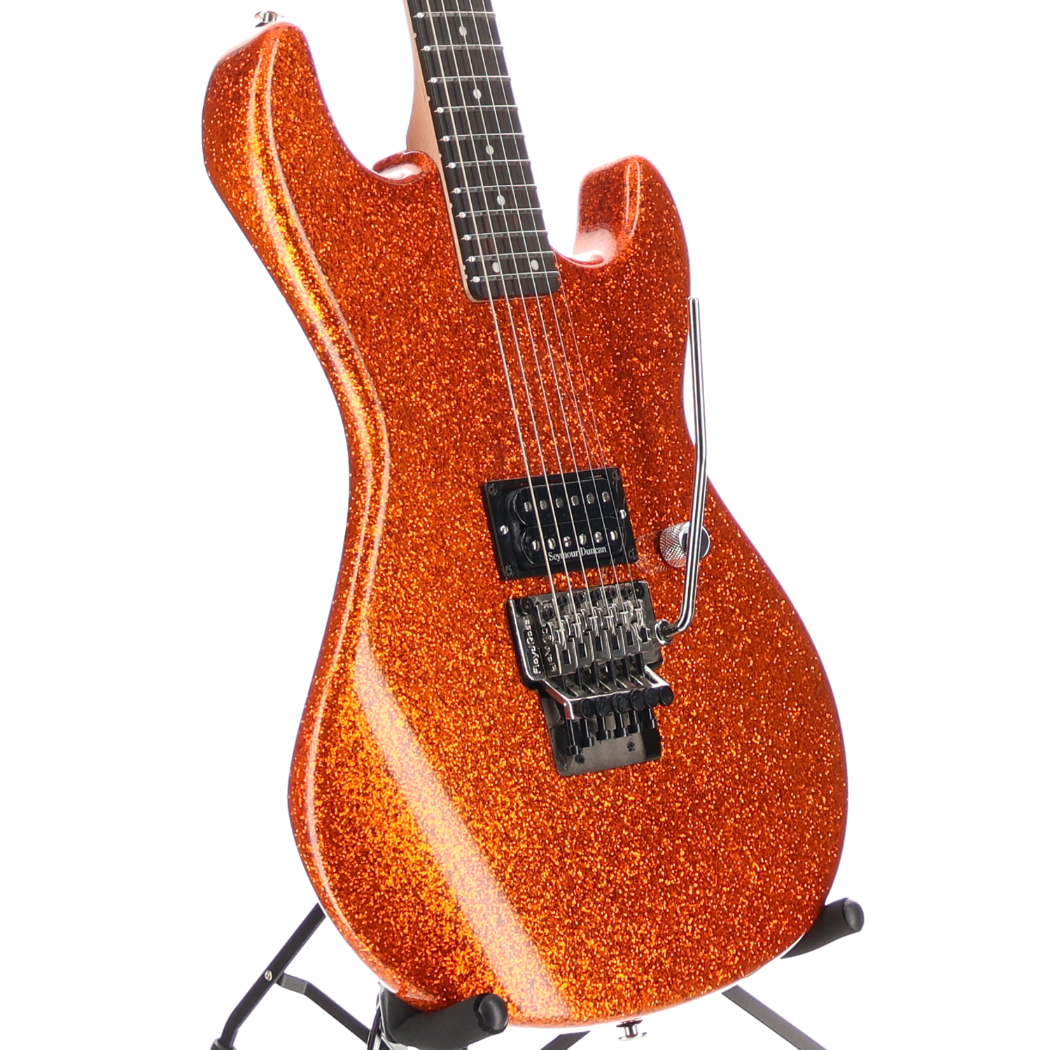 G&L Fullerton Deluxe Rampage 24 - Gold Sparkle Floyd Rose Seymour Duncan TB4 (U2) (09070)