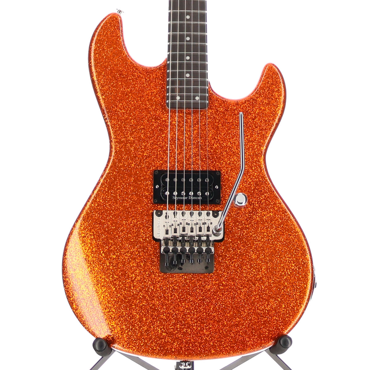 G&L Fullerton Deluxe Rampage 24 - Gold Sparkle Floyd Rose Seymour Duncan TB4 (U2) (09070)