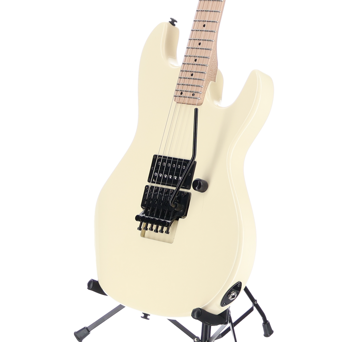 G&L Fullerton Deluxe Rampage 24 - Ivory, Maple Fingerboard, Black Floyd Rose (F13) (71602)