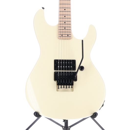 G&L Fullerton Deluxe Rampage 24 - Ivory, Maple Fingerboard, Black Floyd Rose (F13) (71602)