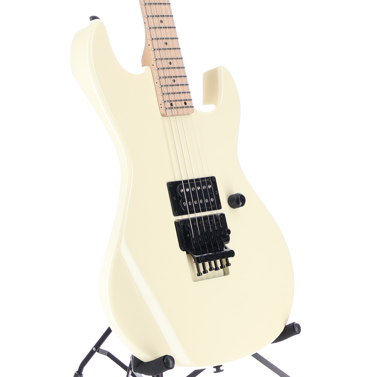 G&L Fullerton Deluxe Rampage 24 - Ivory, Maple Fingerboard, Black Floyd Rose (V3) (06118)