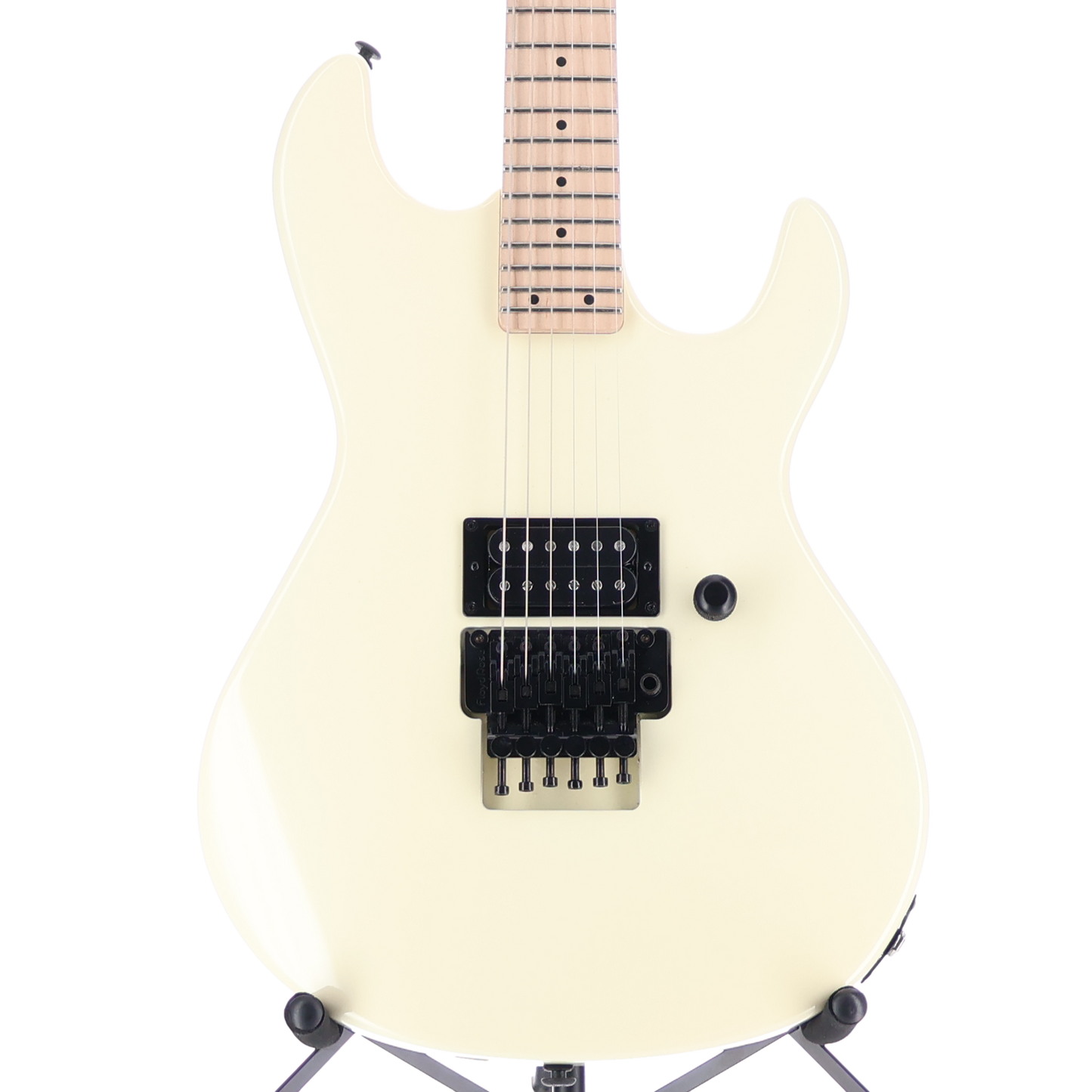 G&L Fullerton Deluxe Rampage 24 - Ivory, Maple Fingerboard, Black Floyd Rose (V3) (06118)