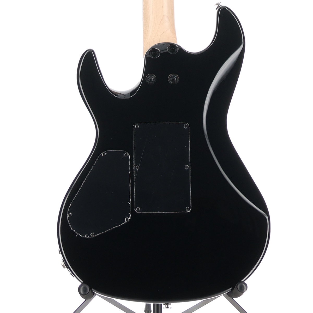 G&L Fullerton Deluxe Rampage 24 - Jet Black, Maple Fingerboard, Chrome Floyd Rose (J10) (05058)