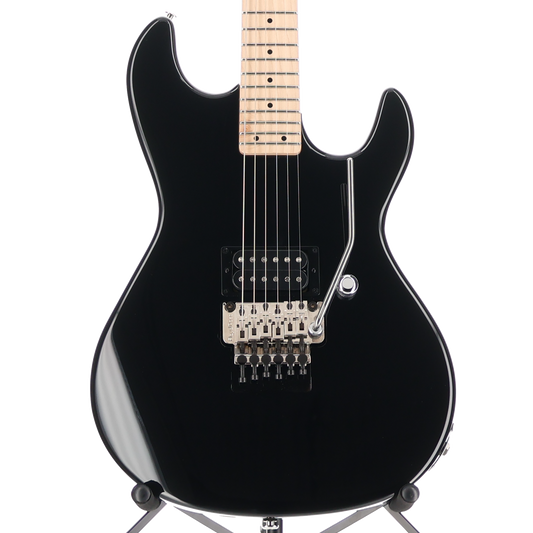G&L Fullerton Deluxe Rampage 24 - Jet Black, Maple Fingerboard, Chrome Floyd Rose (J10) (05058)
