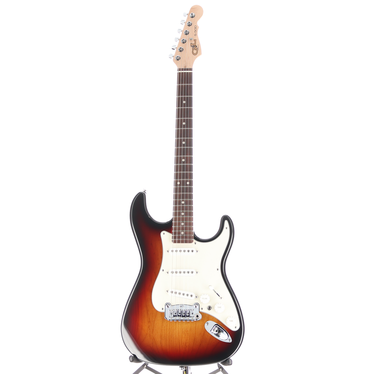 G&L Fullerton Deluxe S-500 Electric Guitar 3 Tone Sunburst (04168)