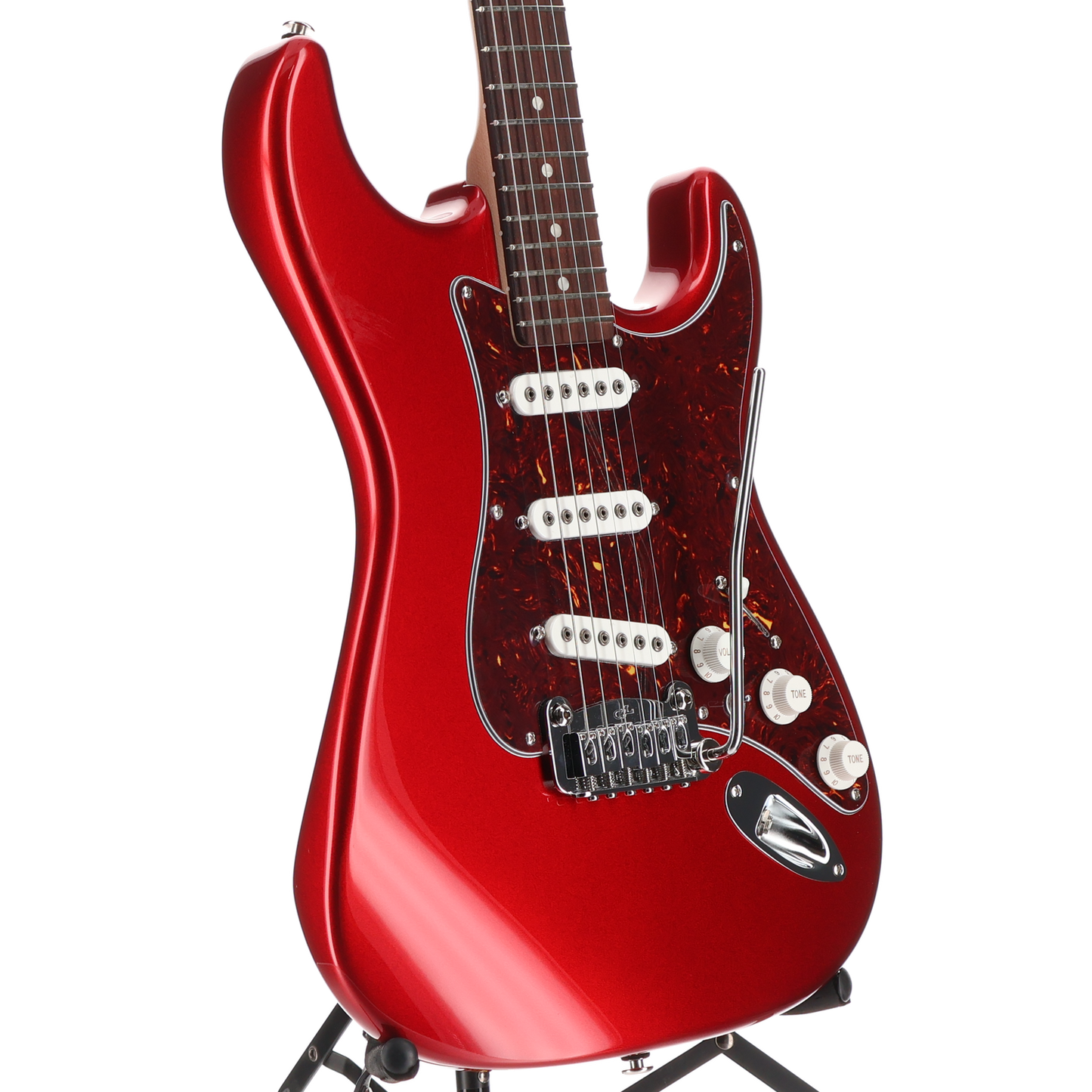 G&L Fullerton Deluxe S-500 Electric Guitar Candy Apple Red (#8) (04216)