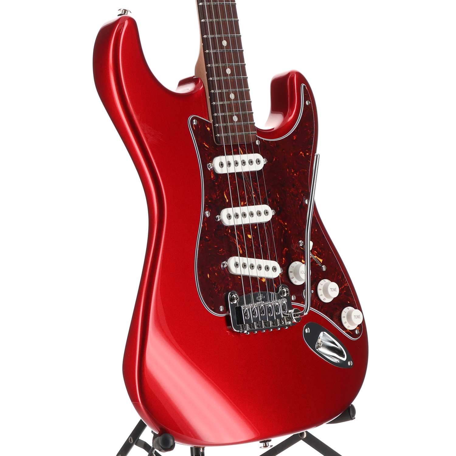 G&L Fullerton Deluxe S-500 Electric Guitar Candy Apple Red (#8) (04216)