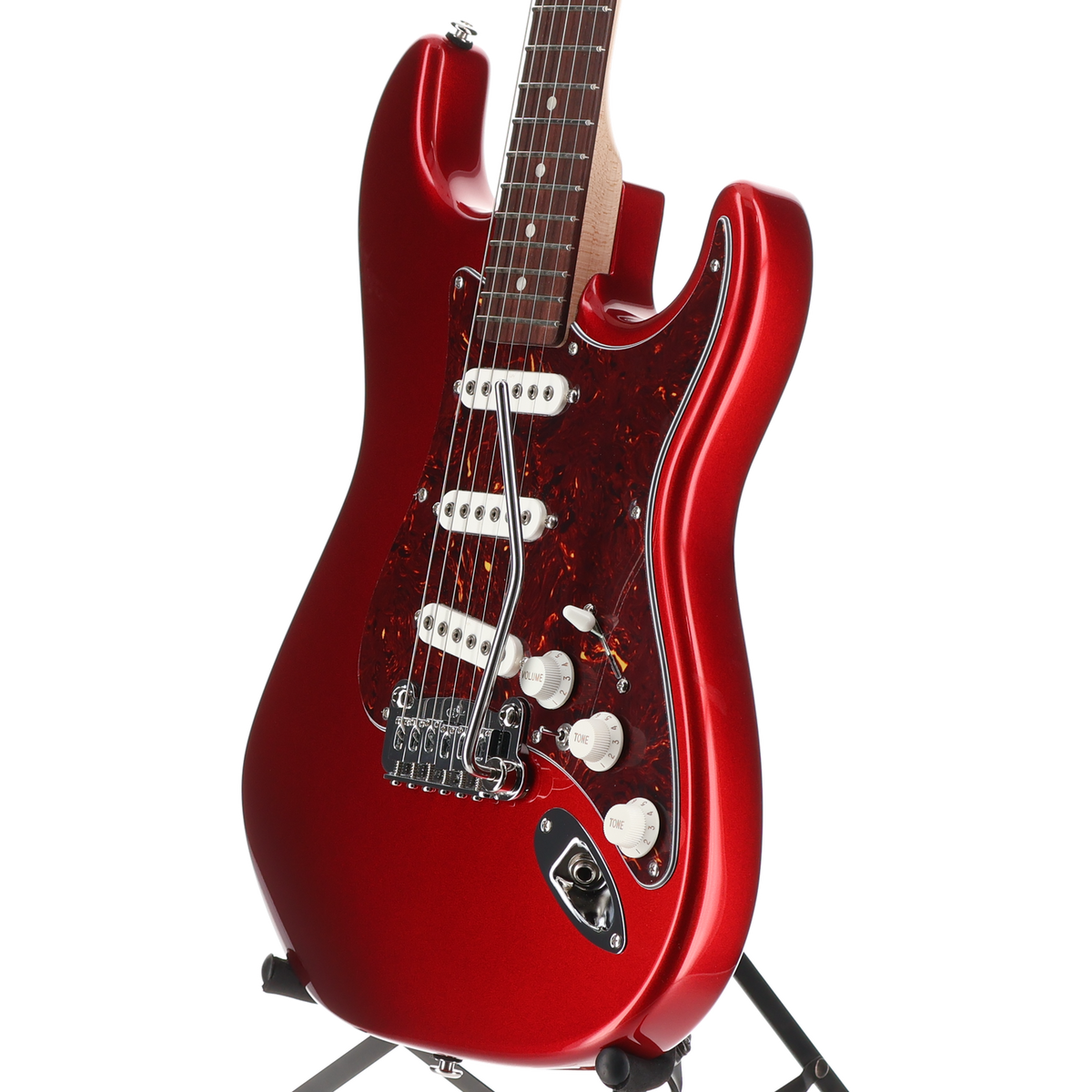 G&L Fullerton Deluxe S-500 Electric Guitar Candy Apple Red (#8) (04216)