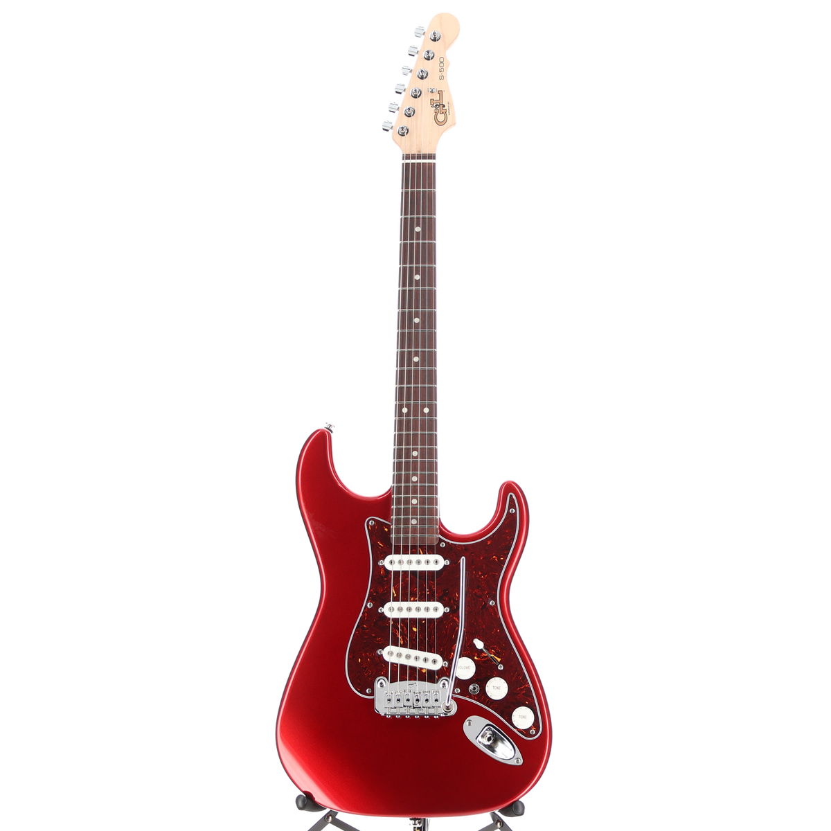 G&L Fullerton Deluxe S-500 Electric Guitar Candy Apple Red (#8) (04216)