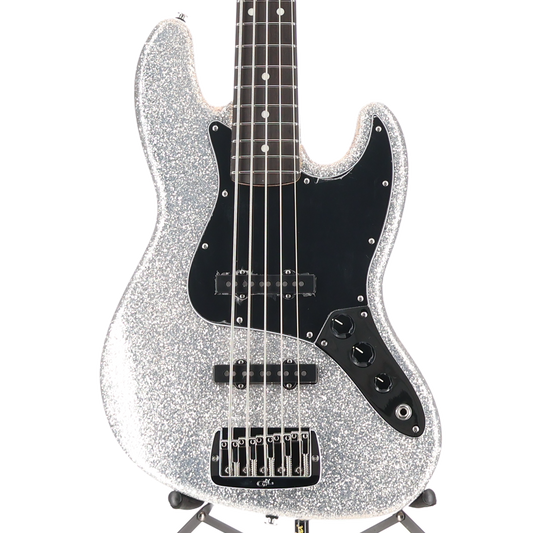 G&L G&L Build to Order JB-5 String Bass Silver Metallic Flake (07010)