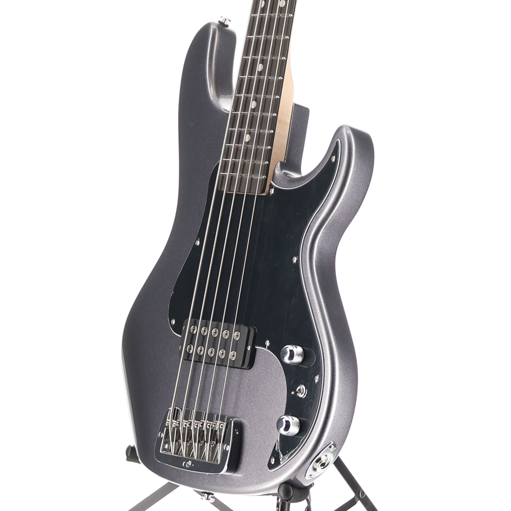 G&L G&L Fullerton Deluxe Kiloton 5 String Bass Guitar Graphite Metallic (04060)
