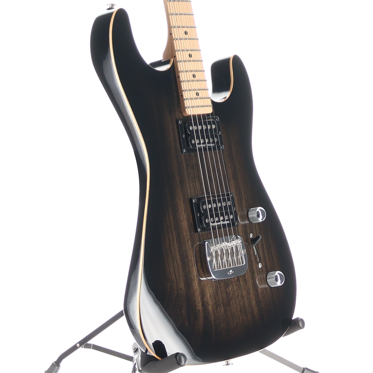G&L G&L Invader XL Swamp Ash Body w/Reverse Headstock Blaclburst (SR) (09090)