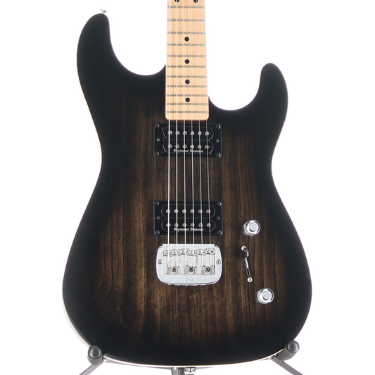 G&L Invader XL Swamp Ash Body w/Reverse Headstock Blackburst (SR) (09090)