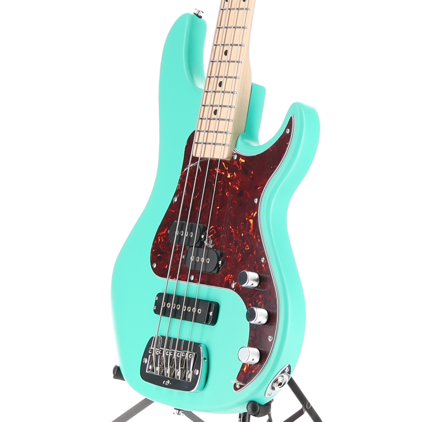 G&L SB-2 4 String Bass Guitar Belair Green Satin Frost Top Coat (06057)