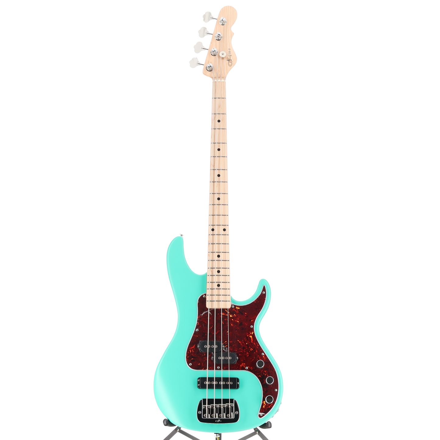 G&L SB-2 4 String Bass Guitar Belair Green Satin Frost Top Coat (06057)