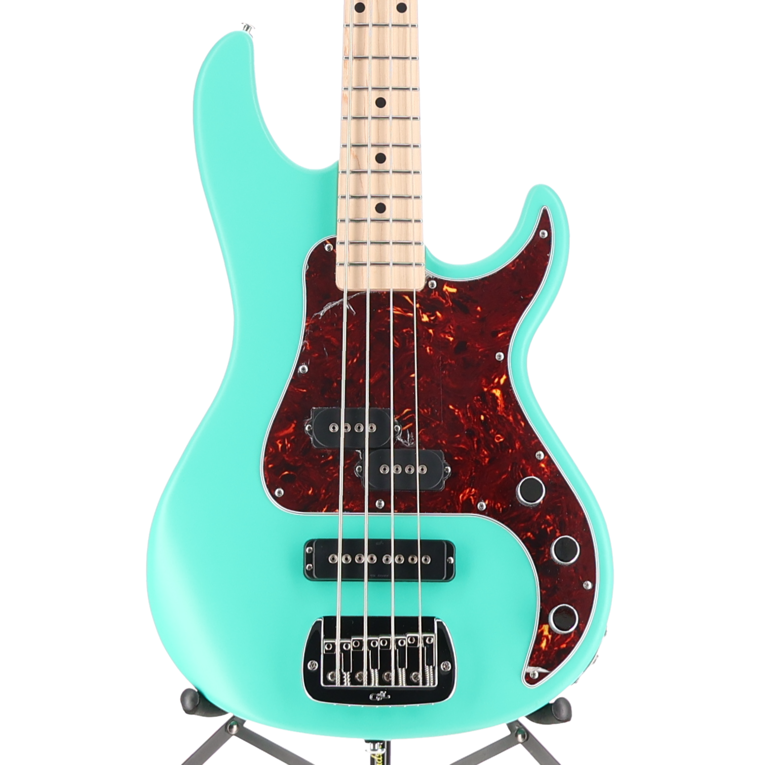G&L SB-2 4 String Bass Guitar Belair Green Satin Frost Top Coat (06057)