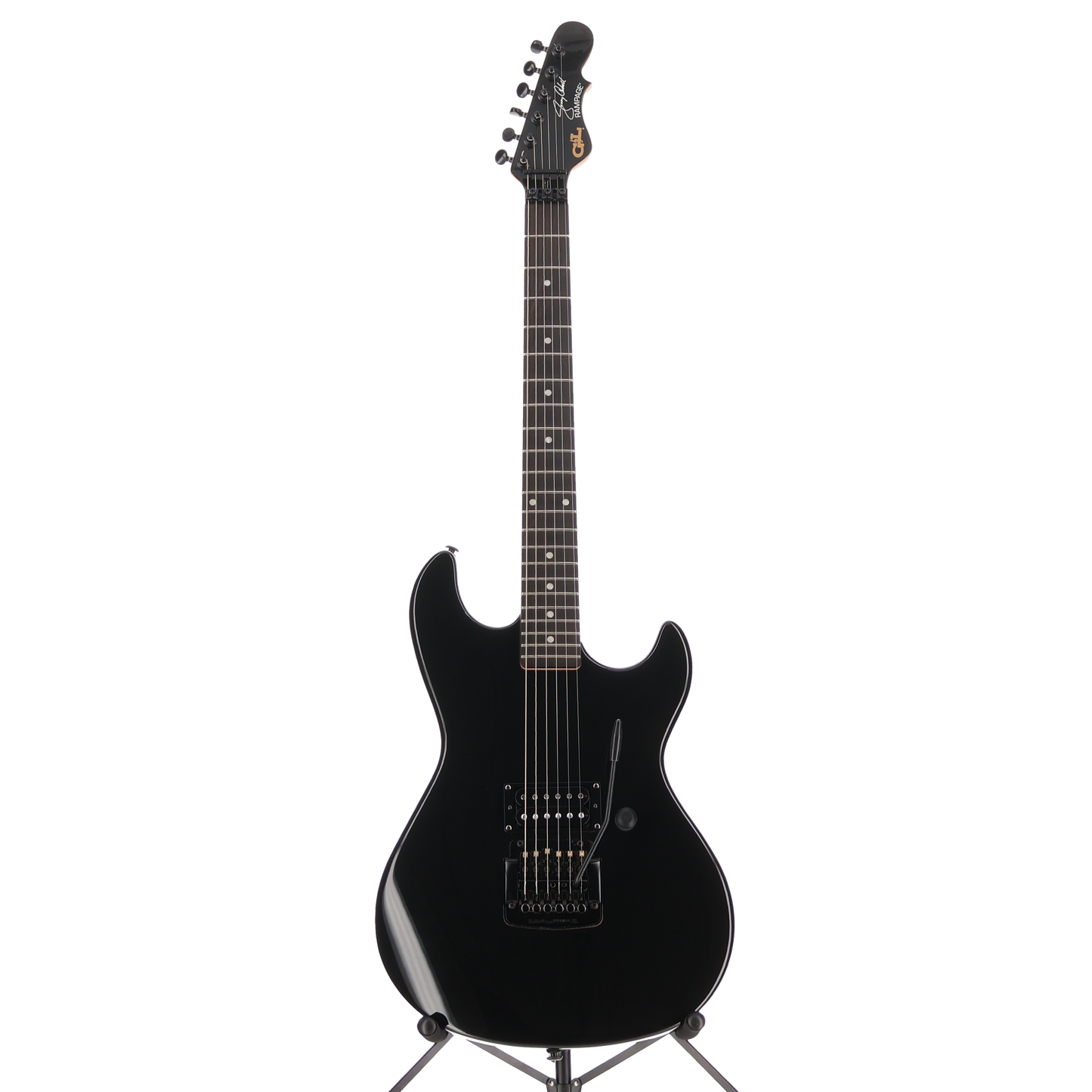 G&L USA Jerry Cantrell Signature Model Rampage Electric Guitar - Jet Black (AA13) (57687)