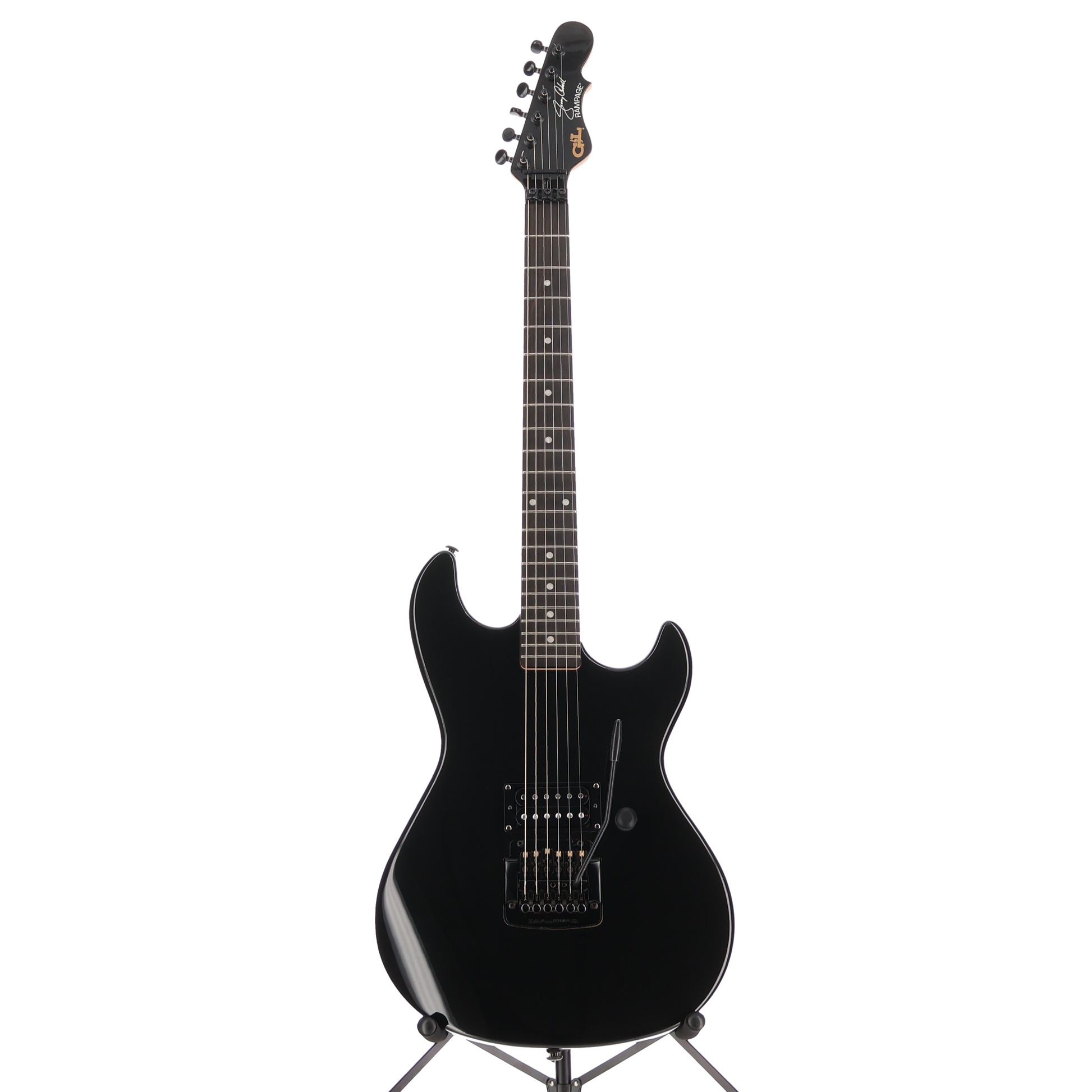 G&L USA Jerry Cantrell Signature Model Rampage Electric Guitar - Jet Black (AA13) (57687)